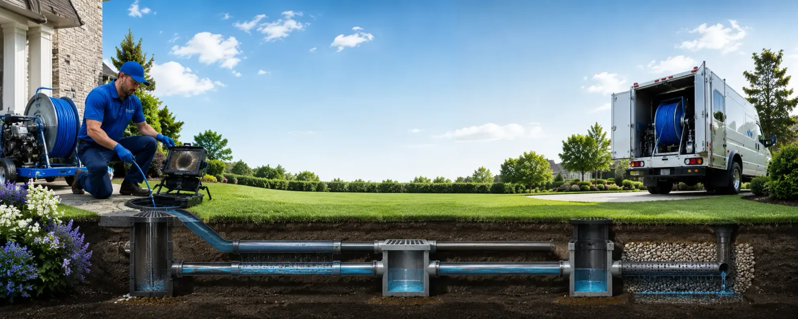Outdoor drain cleaning information for Steuben, ME